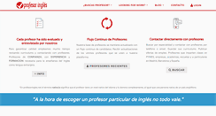 Desktop Screenshot of profesoringles.net